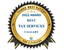 Three Best Rated 2022 Award — Best Tax Services Calgary